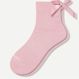 Bombas women’s lightweight bow quarter socks, Spanish rose brand new